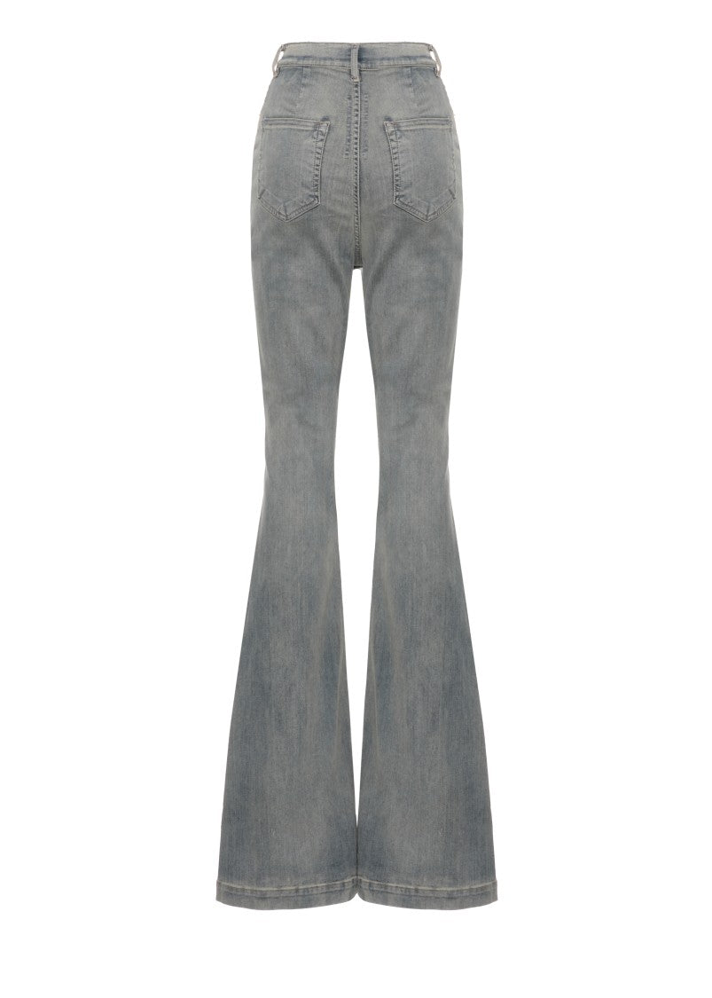 Drkshdw Light Blue Flared Cotton Denim Jeans