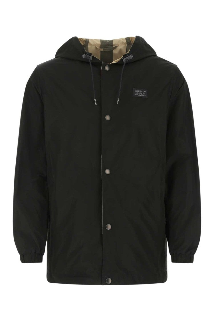 Burberry Black Polyester Reversibile Jacket