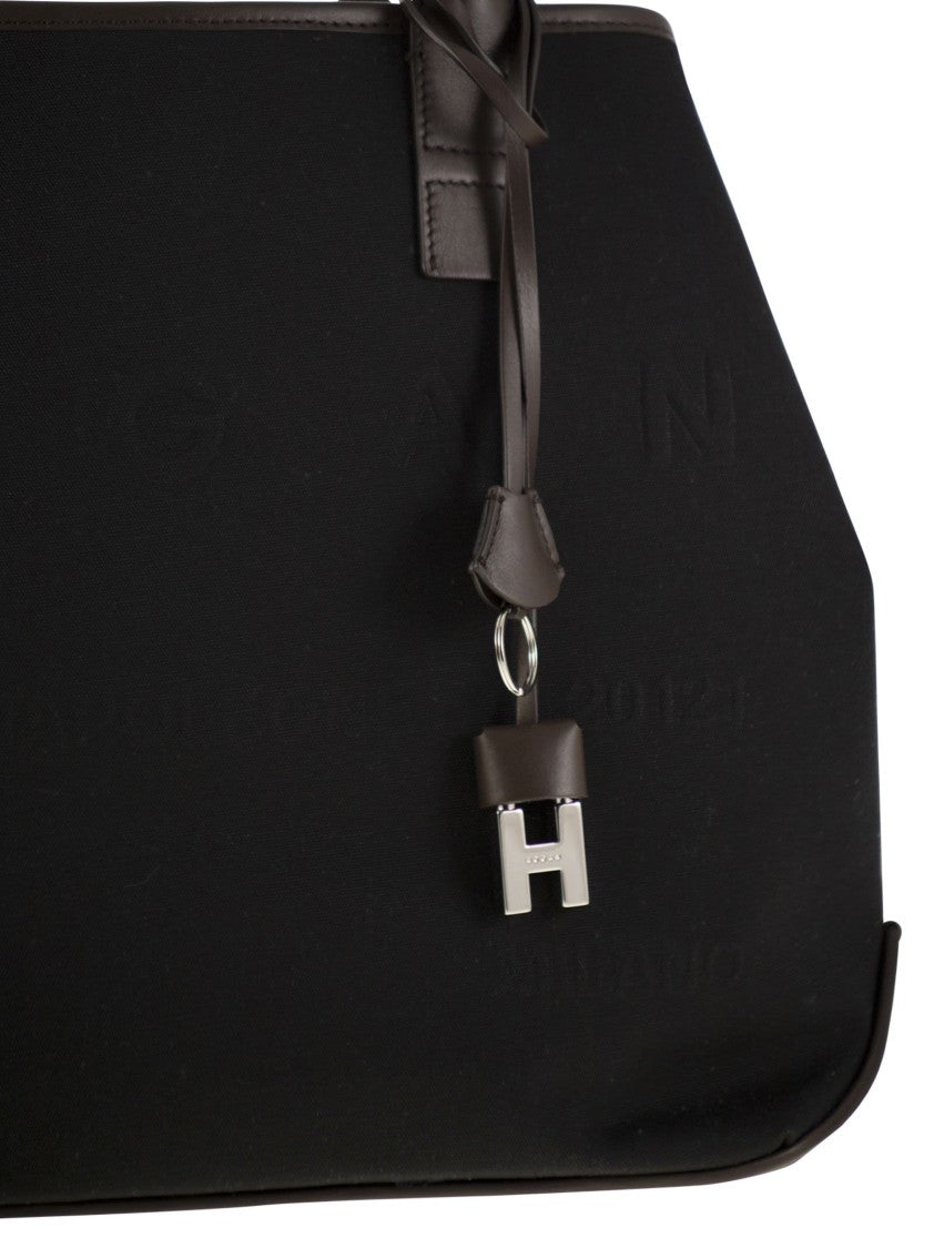 Hogan Medium Canvas Shopping Bag