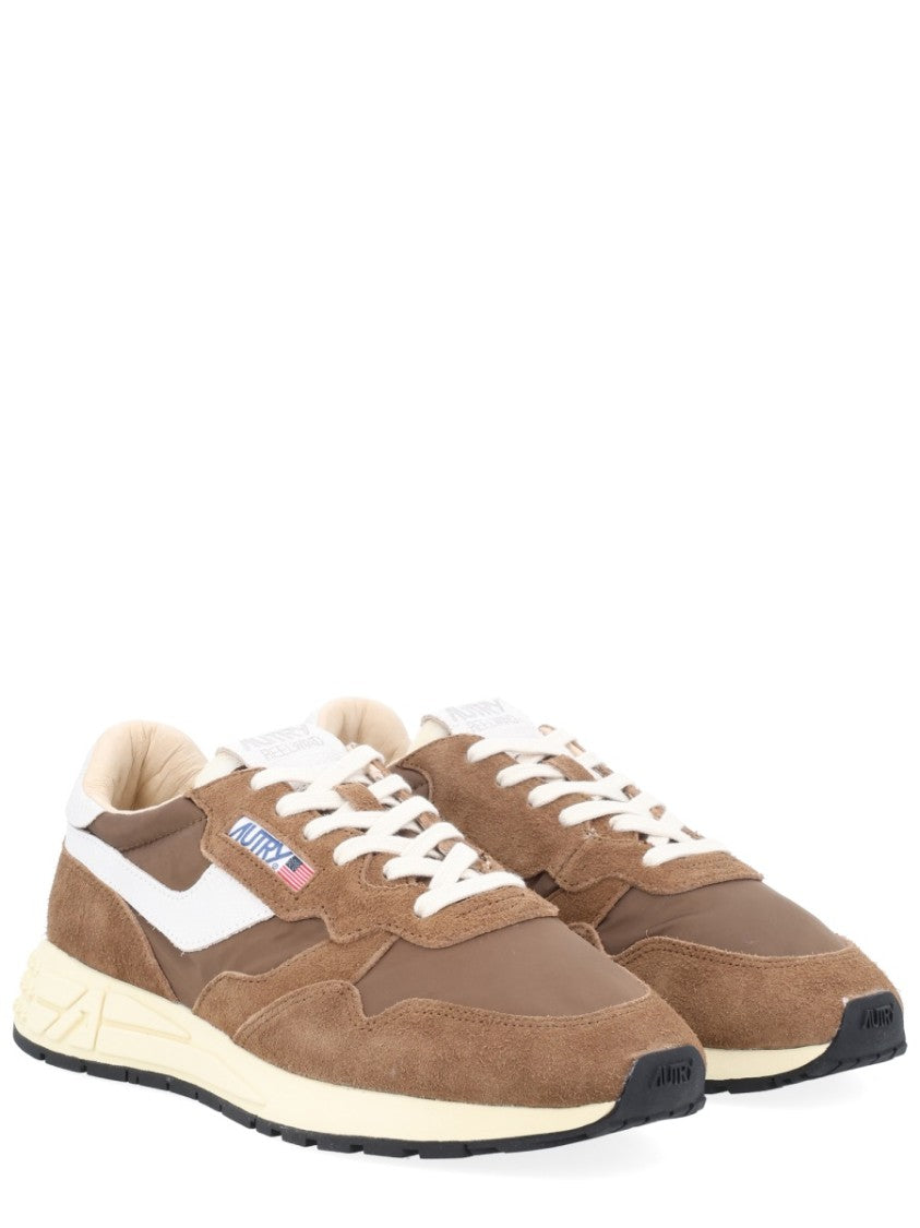 Autry Reelwind Low Cow Leather Suede Nylon Sneakers
