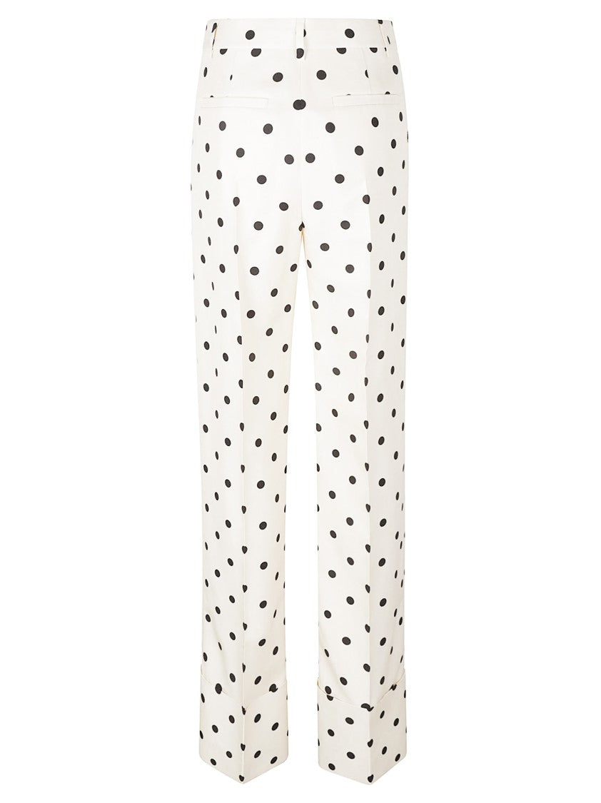 Valentino Garavani Wide-Leg Polka Dot Trousers