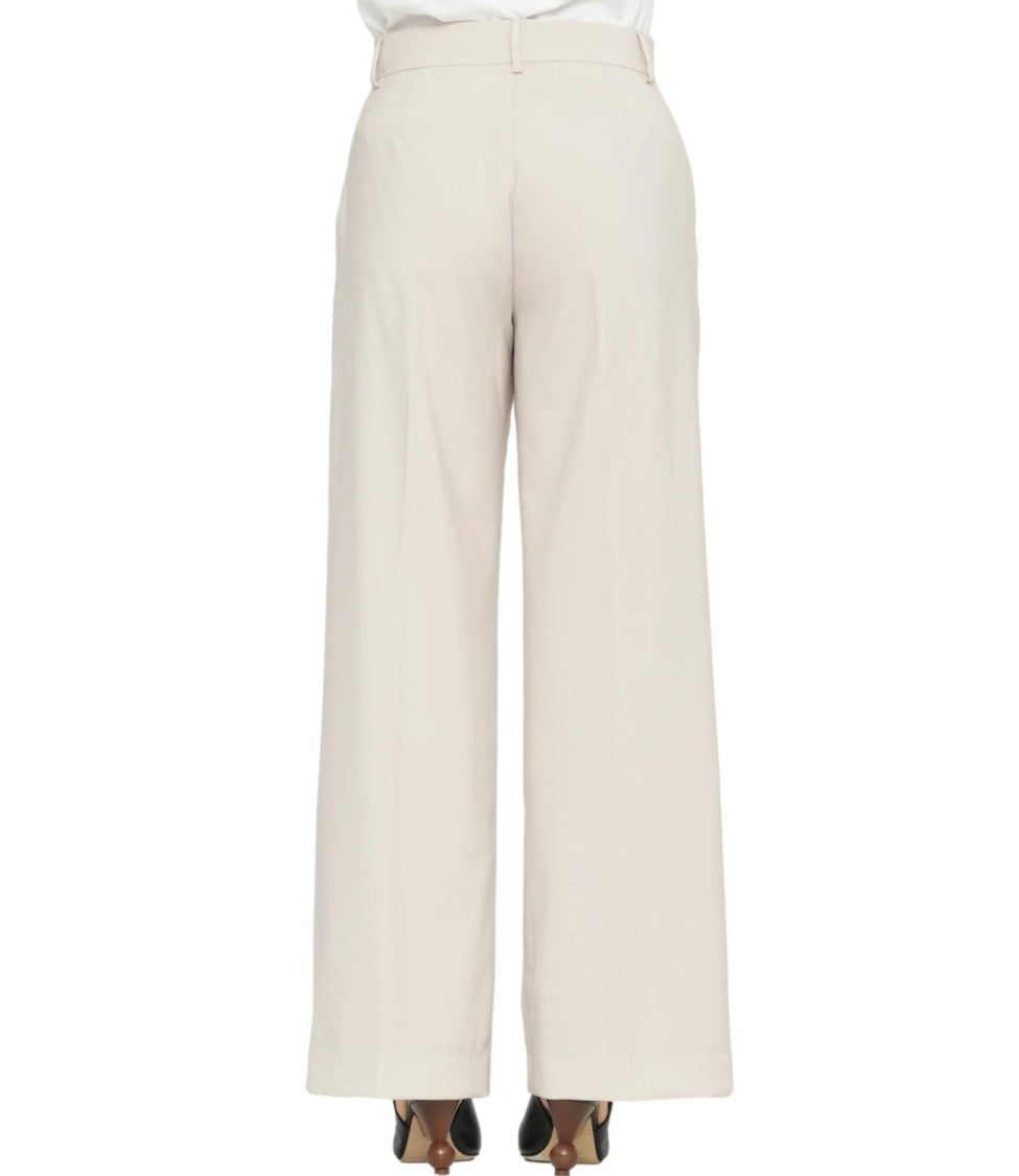 Max Mara Beige Wkdcorone Virgin Wool Trousers
