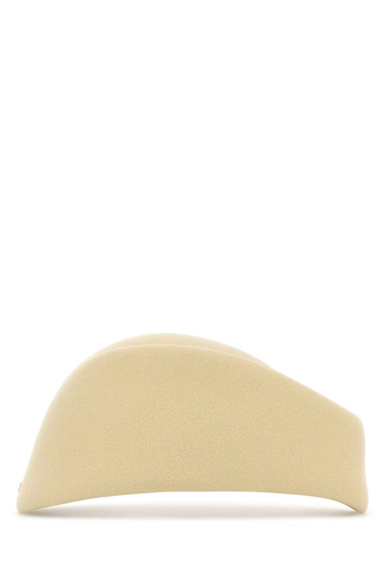 Valentino Garavani Cream Wool Vlogo Signature Hat