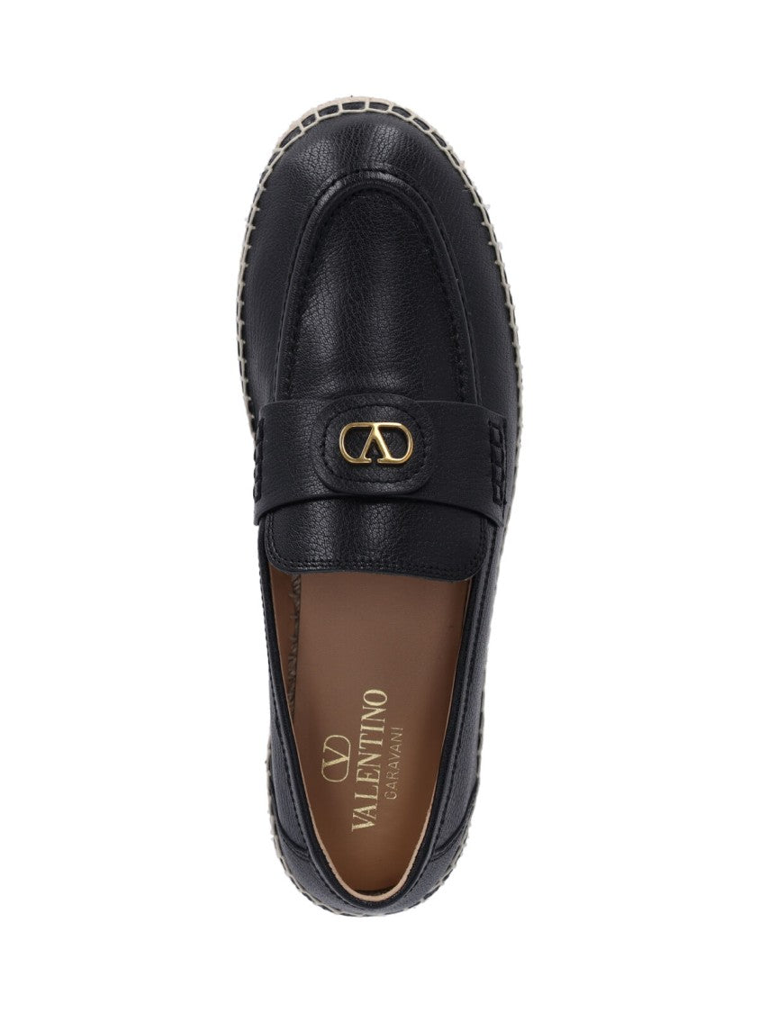 Valentino Garavani "Vlogo Signature" Loafers – Black