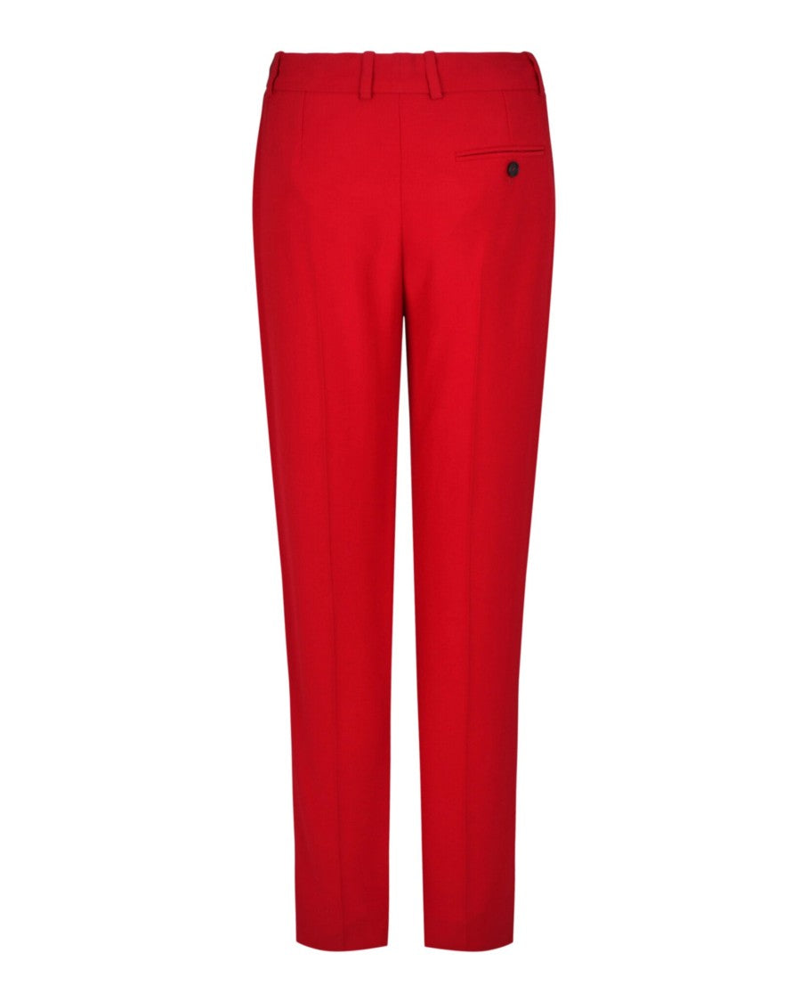 Alexander Mcqueen Leaf Crepe Cigarette Trousers