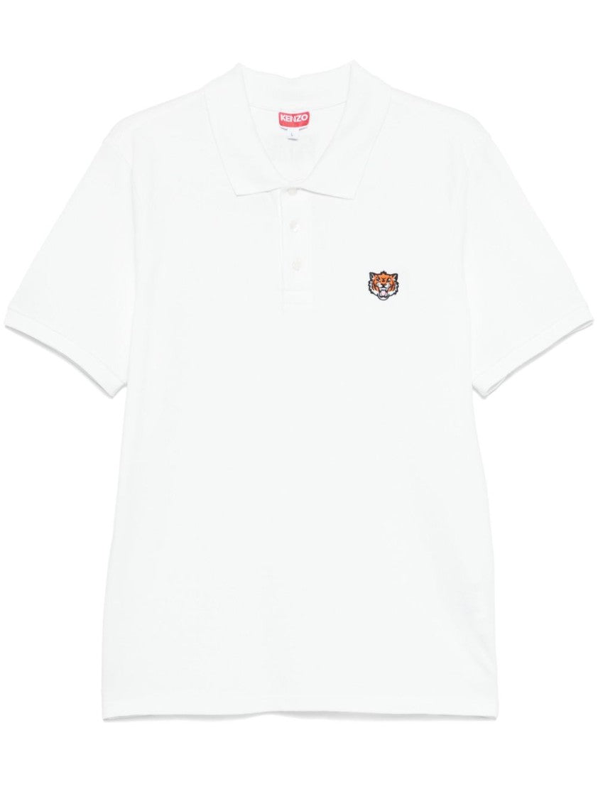 Kenzo Luxury White T-Shirt With Embroidered Tiger Logo