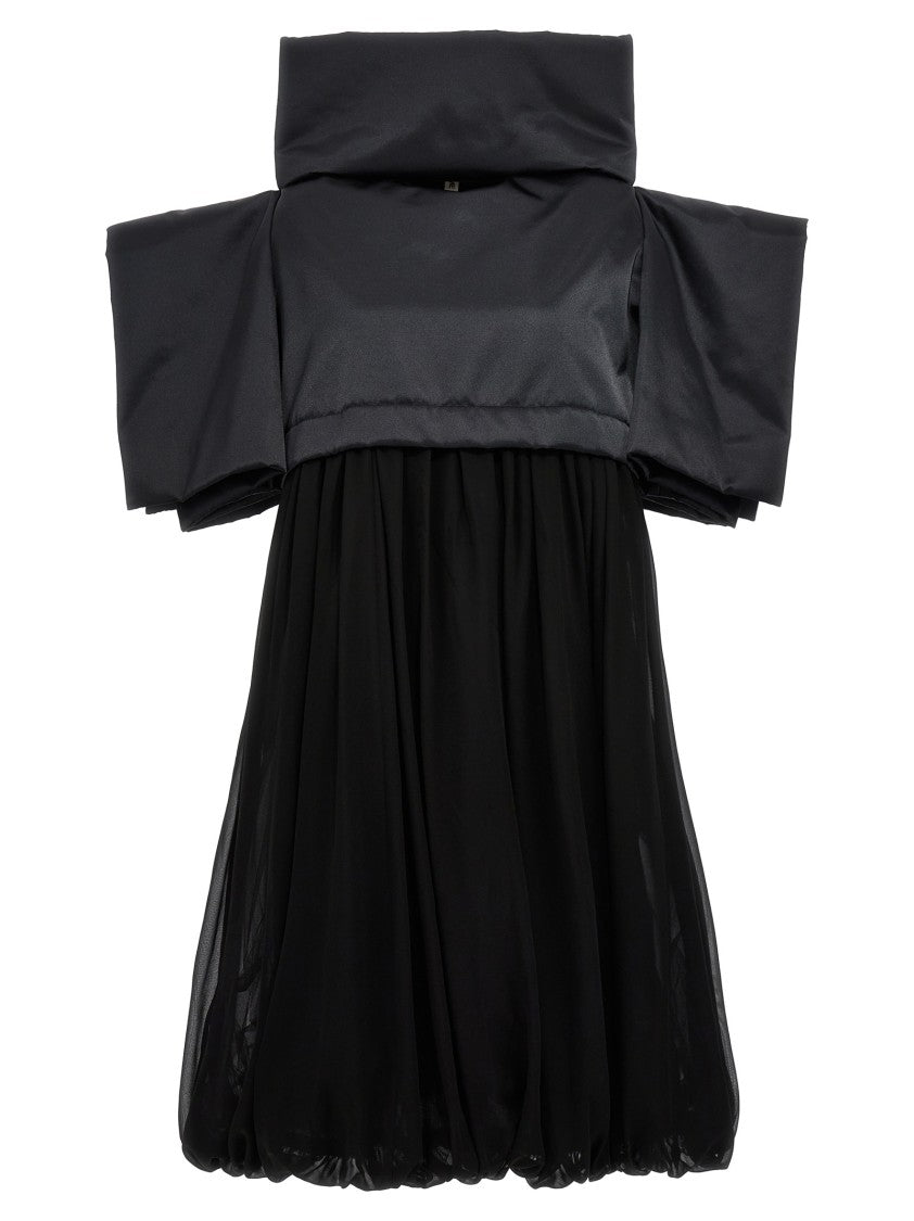 Comme Des Garçons Padded Satin Fabric Dress