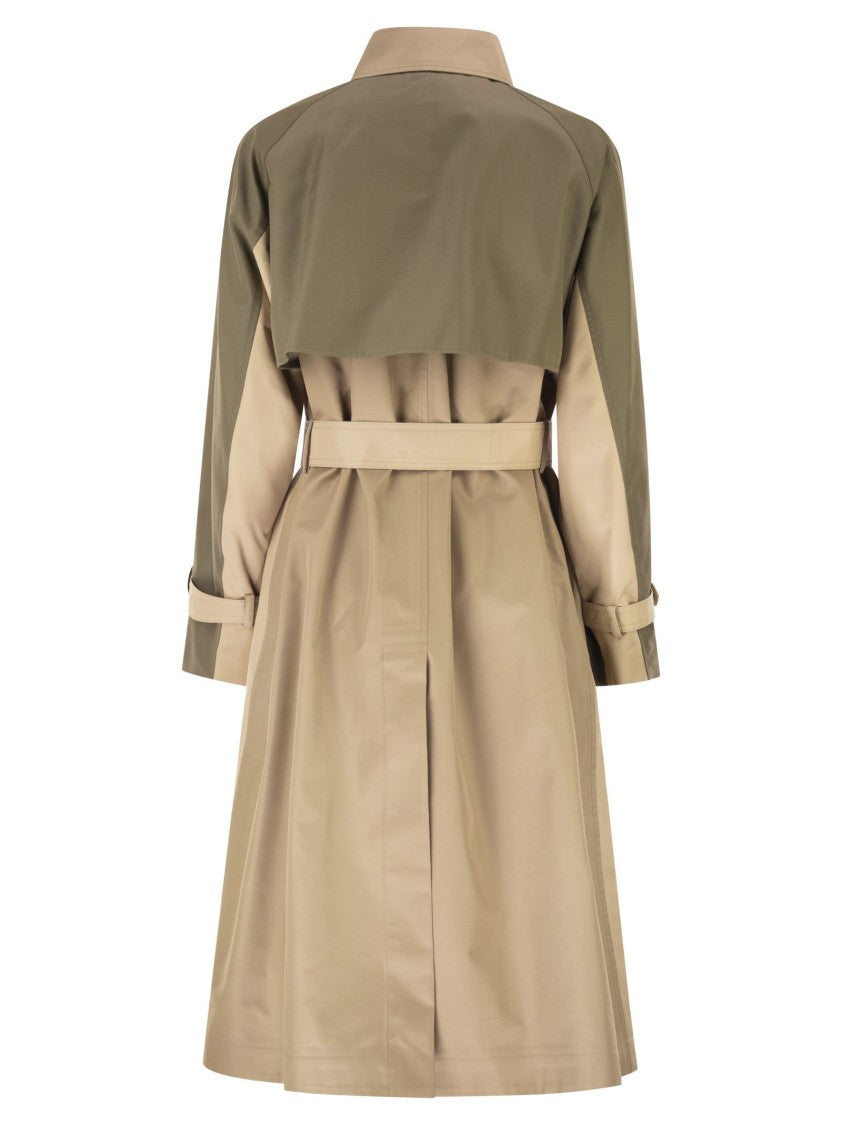 Max Mara Wkdcanasta - Reversible Trench Coat In Water-Repellent Gabardine
