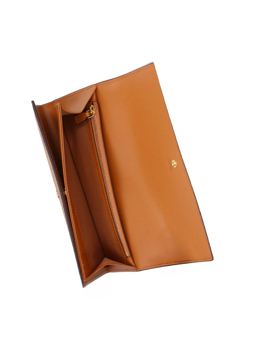 Mcm Brown Aren Visetos Canvas Wallet