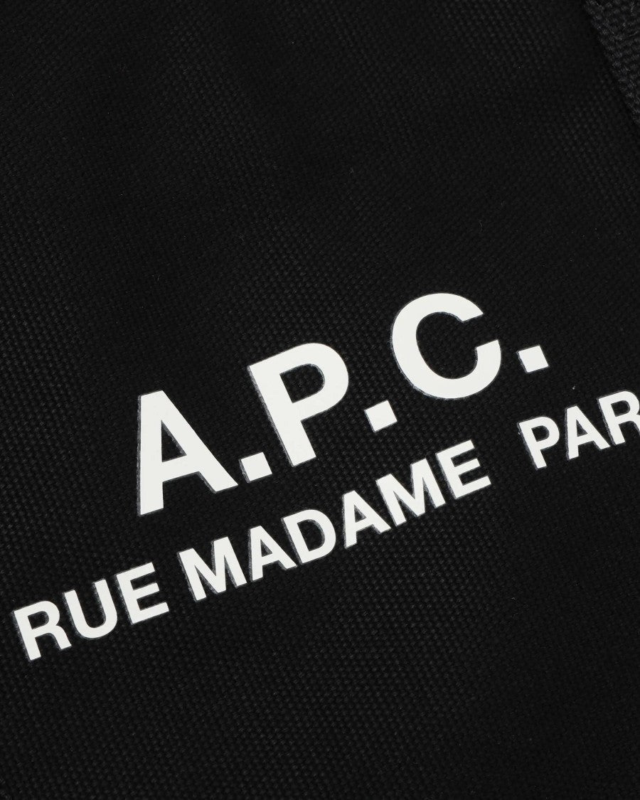 A.P.C. Rectangular Cotton Canvas Tote With Adjustable Strap