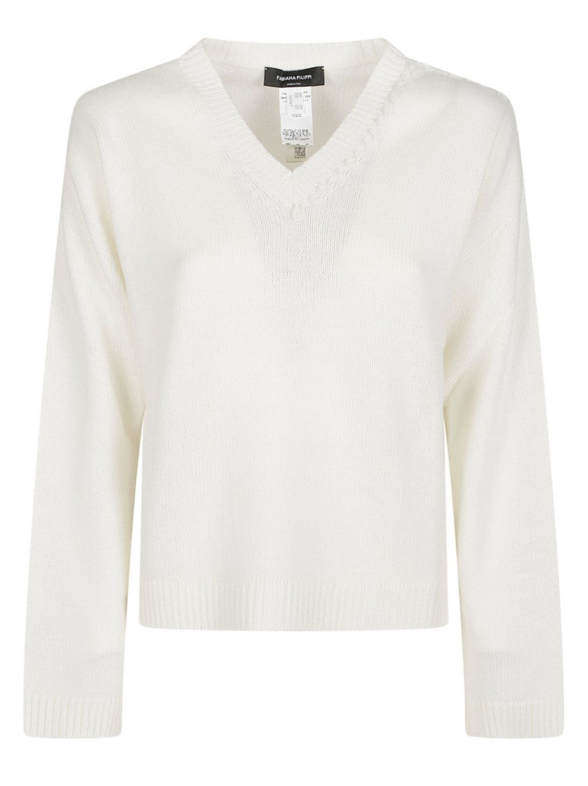 Fabiana Filippi V Neck Cashmere Sweater