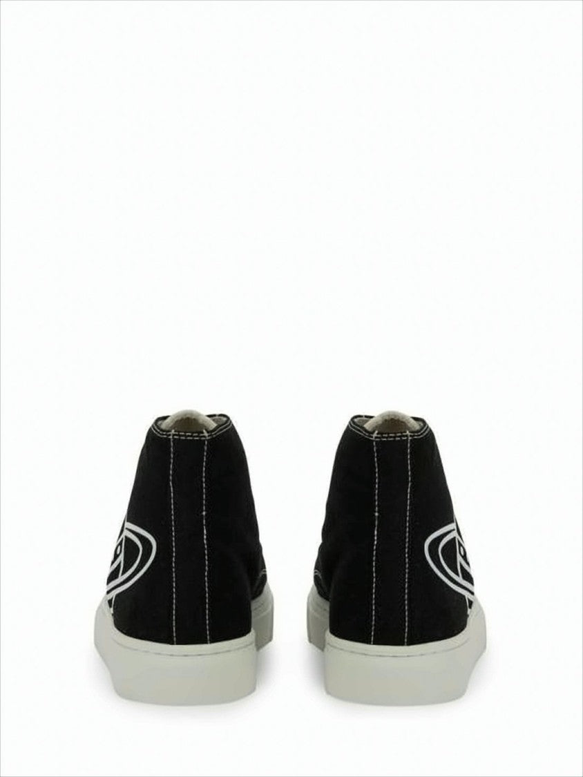 Vivienne Westwood High-Top Sneakers With Graphic Emblem And Textured Sole