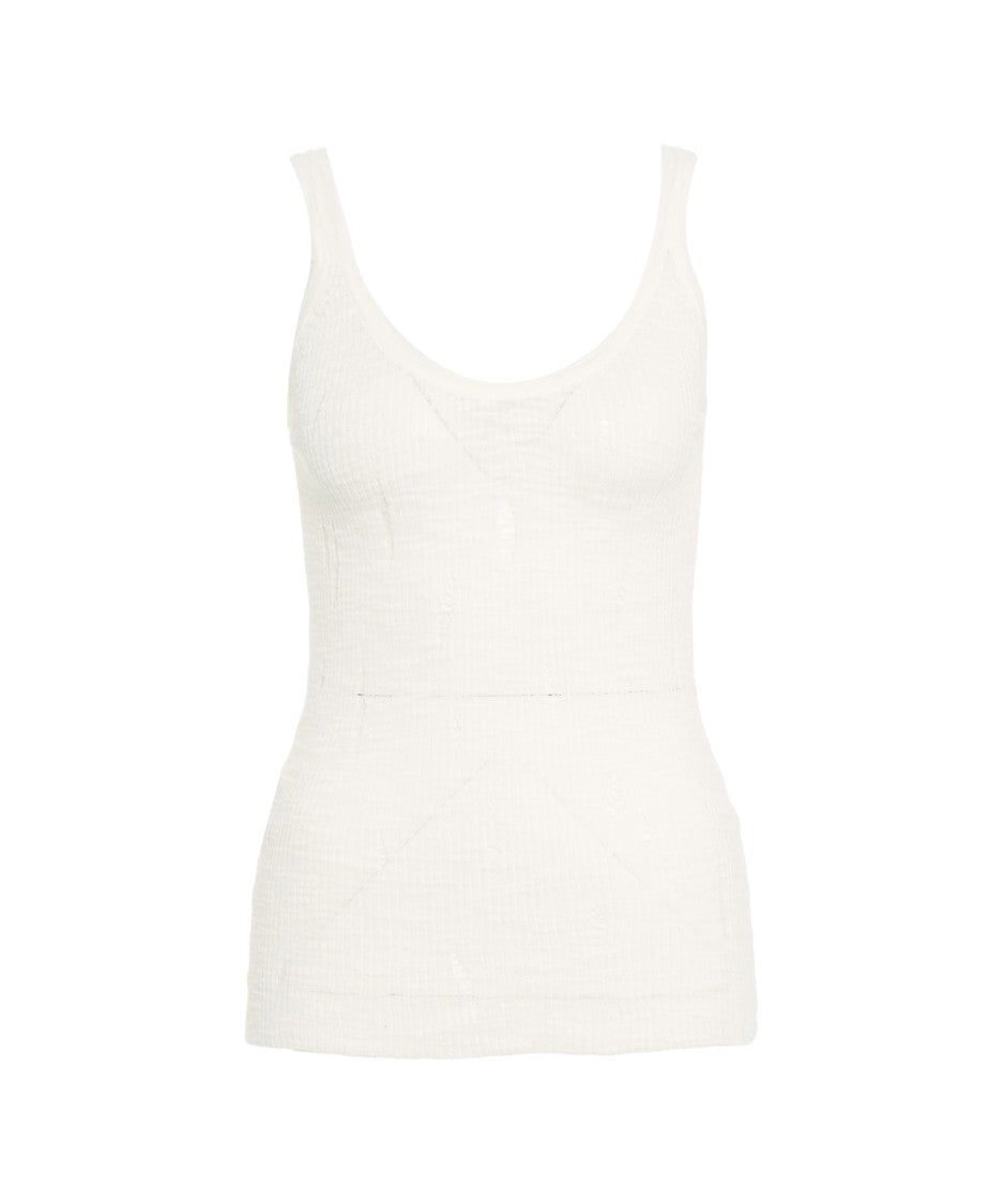 Pinko Tank Top With Destroyed Details