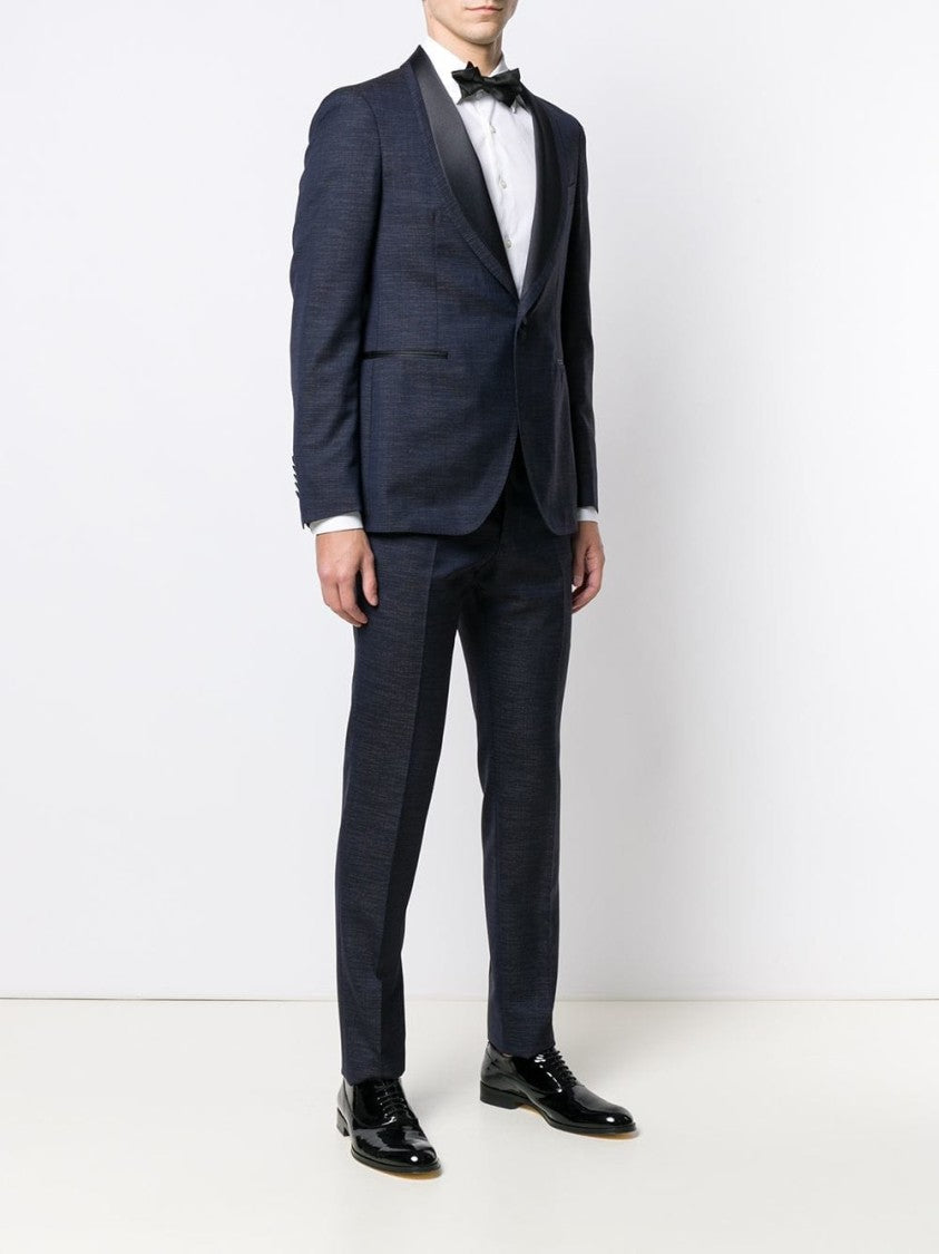 Tagliatore Two-Piece Blue Suit With Tailored Jacket