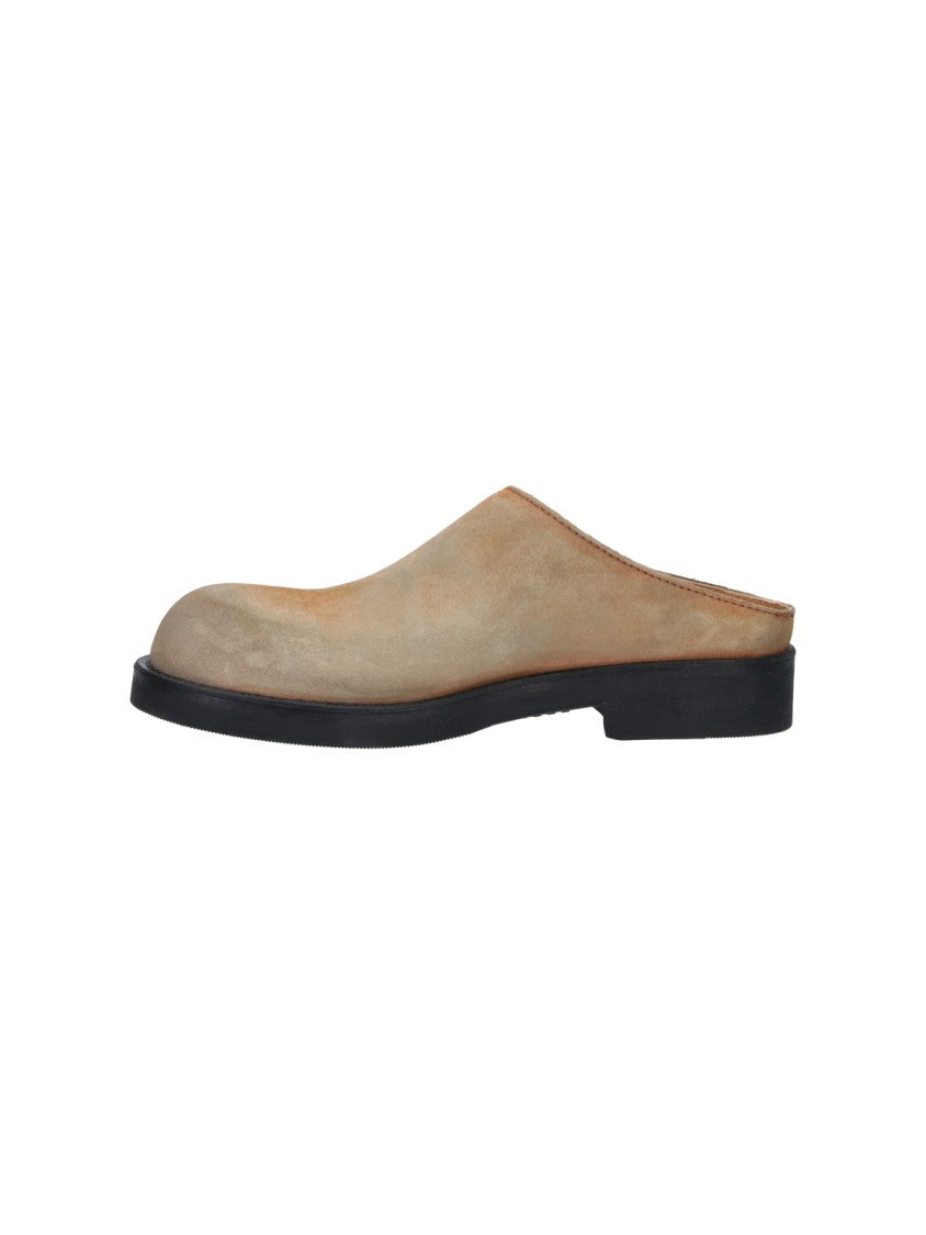 Mm6 By Maison Margiela Minimalist Slip-On Rounded Toe Sandals