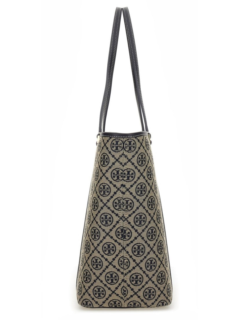 Tory Burch T Monogram Shopping Bag With Zip