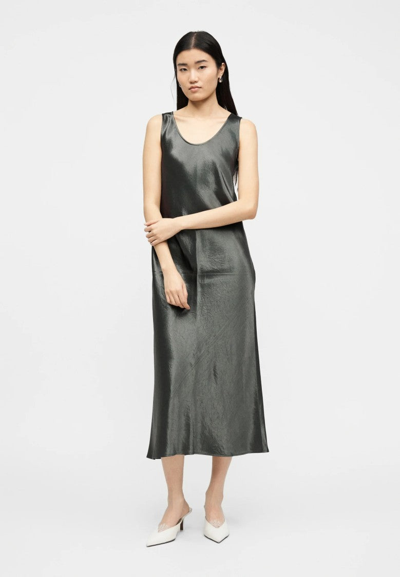 Max Mara Gray Acetate Evening Gown