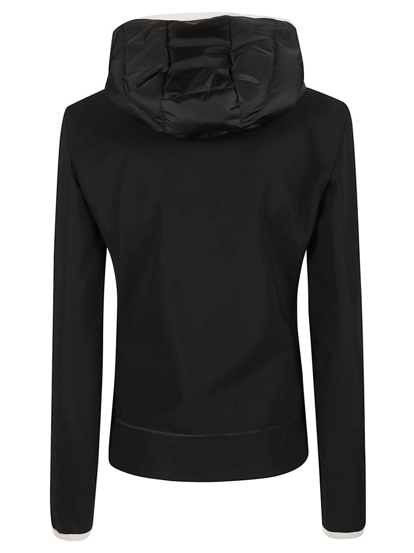 Moncler Grenoble Quilted Hooded Full Zip Sweatshirt