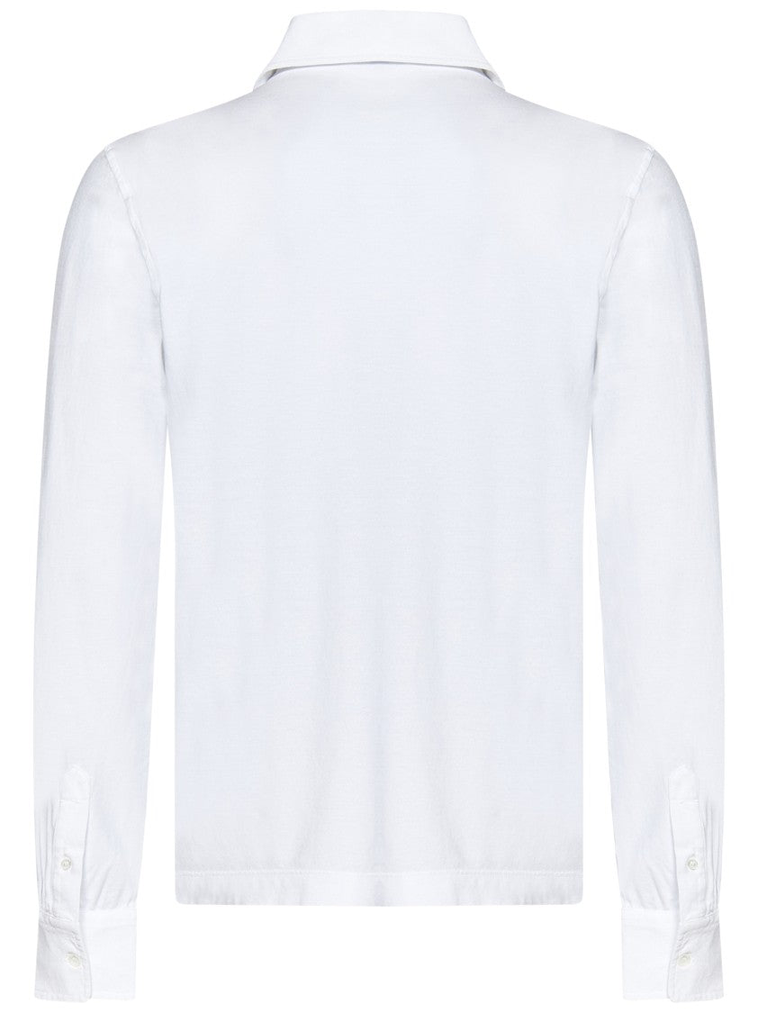Malo White Cotton Jersey Polo Shirt