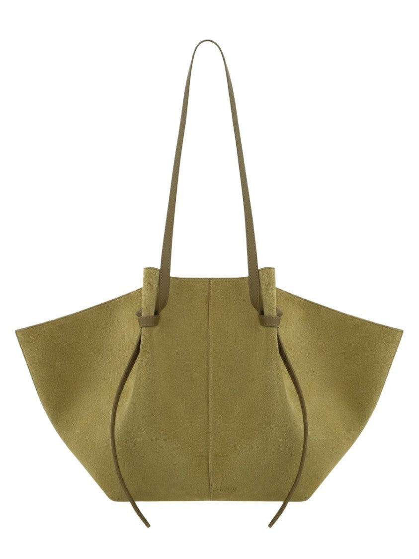 Yuzefi Winged Leather Tote Bag With Spacious Design