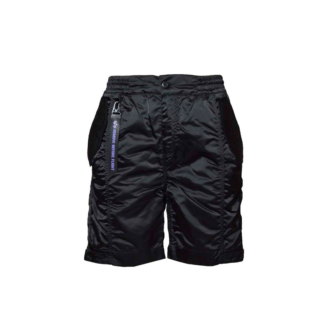 Alpha Industries Bermuda Nylon Uv Satin Effect Black