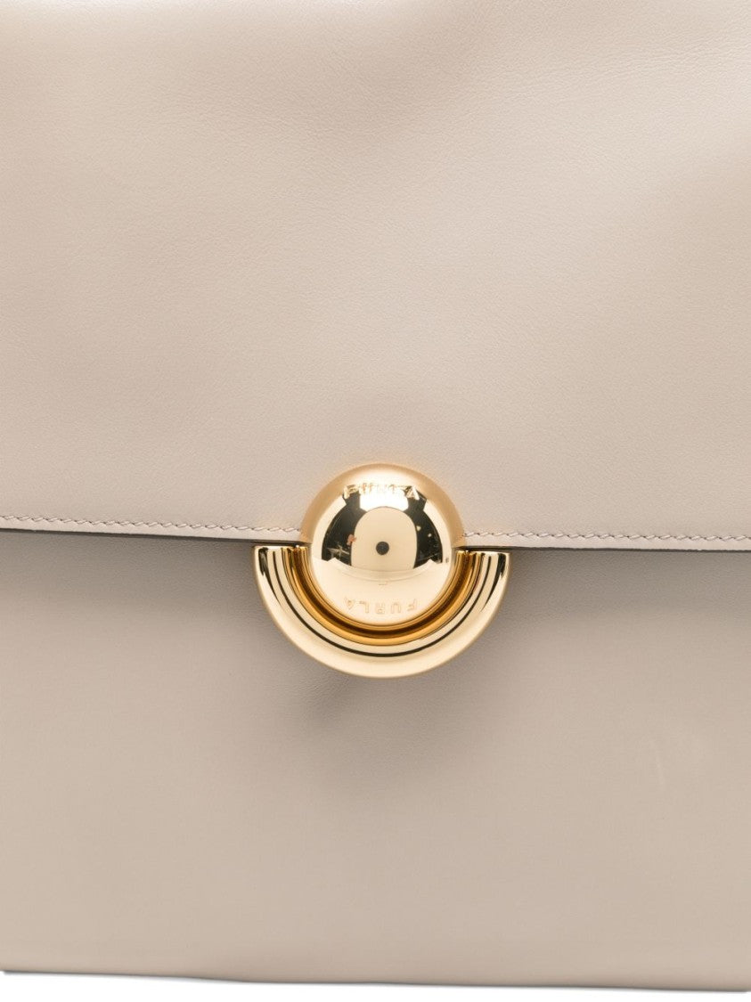 Furla Structured Minimalist Bag With Gold-Tone Clasp