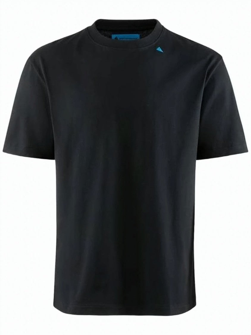 Klattermusen Relaxed Fit Crew Neck Black T-Shirt With Subtle Logo Detail
