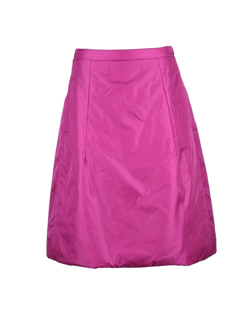 Aspesi Pink Polyamide Padded Thermore Mini Skirt