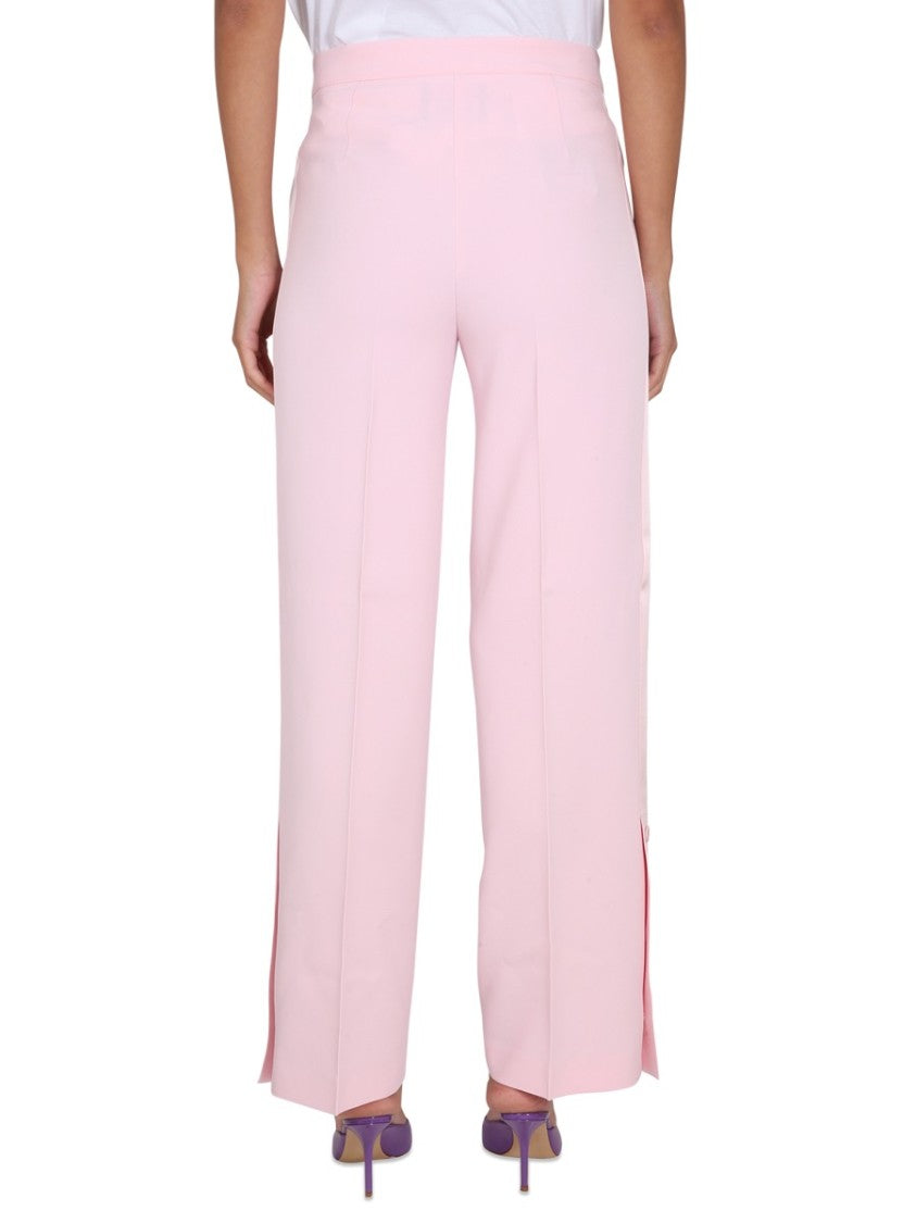 Boutique Moschino Wide-Leg Pants With Button Closure And Belt Loops