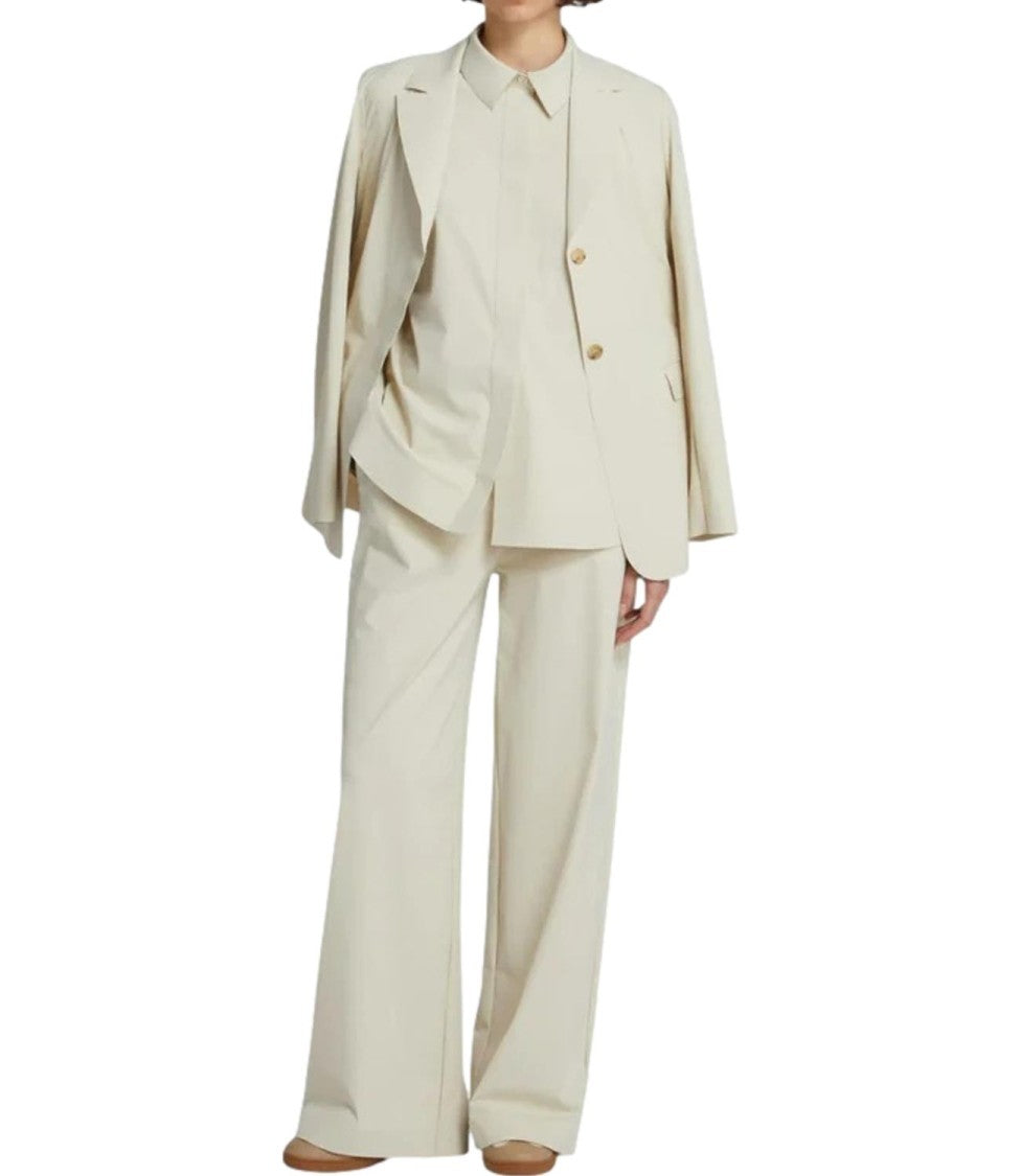 Max Mara Ivory White Mmlagoraio Polyamide Trousers