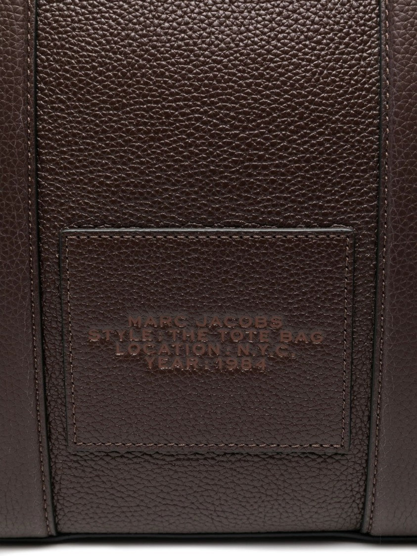 Marc Jacobs Brown Hammered Texture Leather Tote Bag