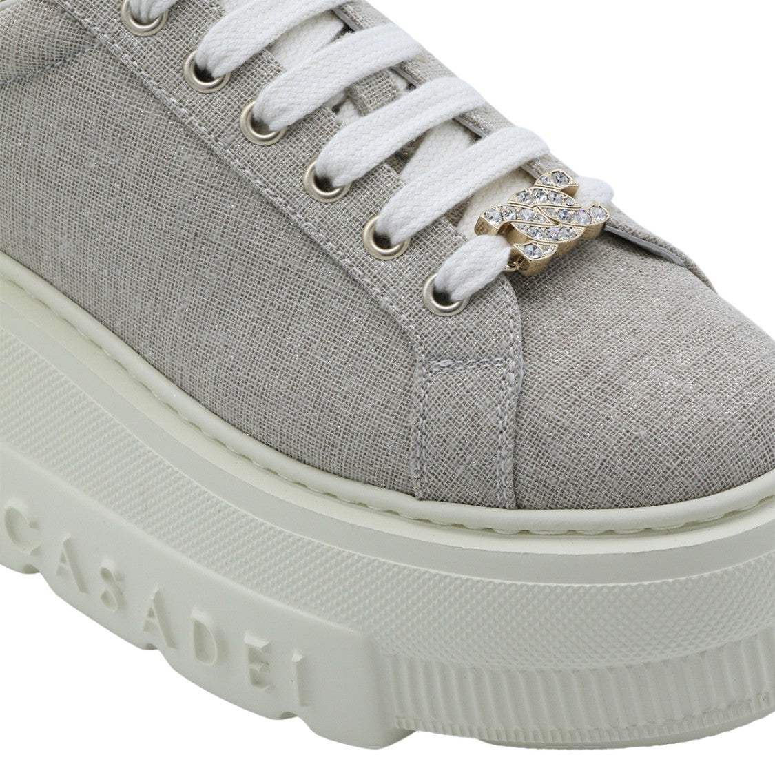 Casadei Beige Minimalist Casadei Sneakers With Classic Silhouette