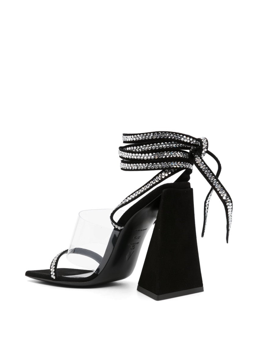 The Attico Isa 115Mm Embellished Leather Sandals