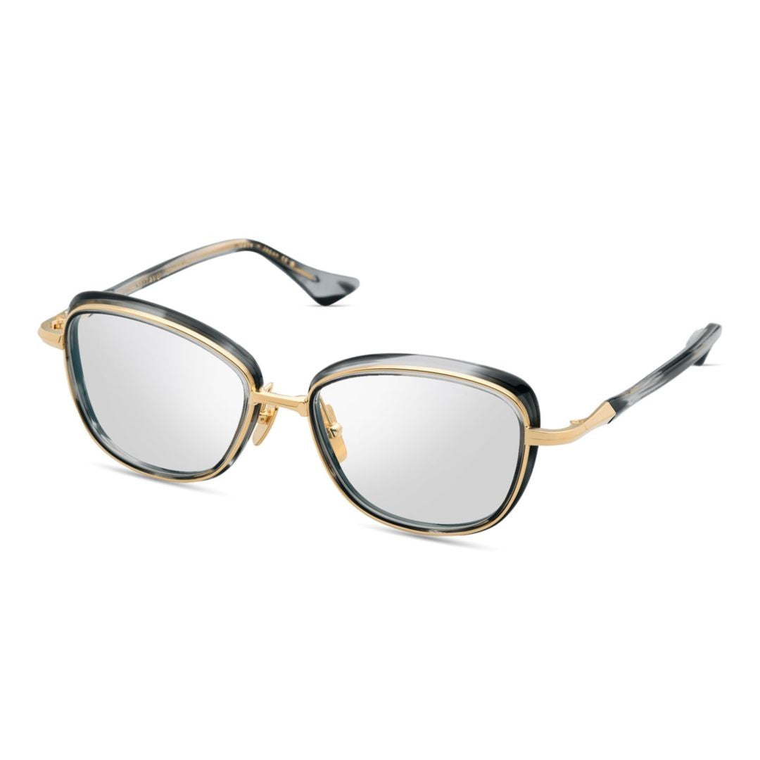 Dita Litavu Rectangular Tortoiseshell Sunglasses With Gold Accents
