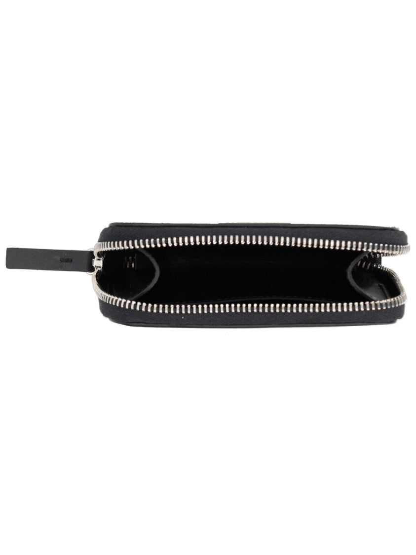 Mm6 By Maison Margiela Neutrals Numeric Zip-Around Logo Wallet