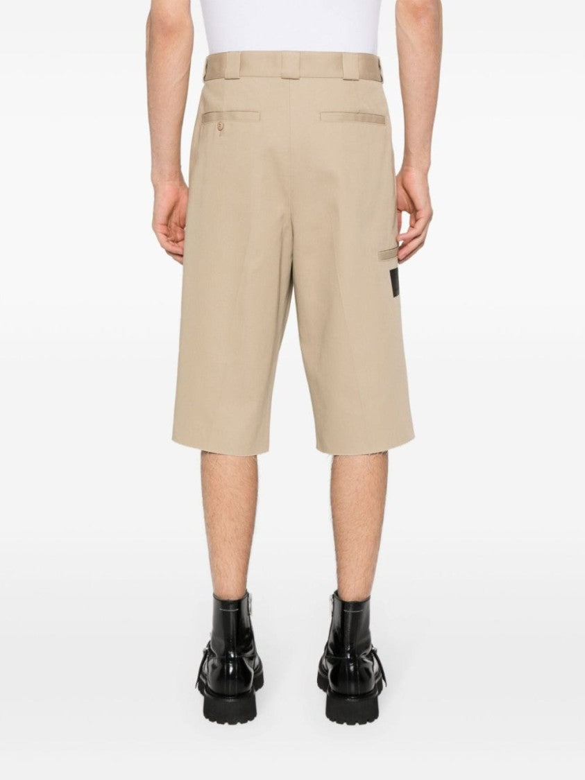 Givenchy Almond Beige Canvas Twill Shorts
