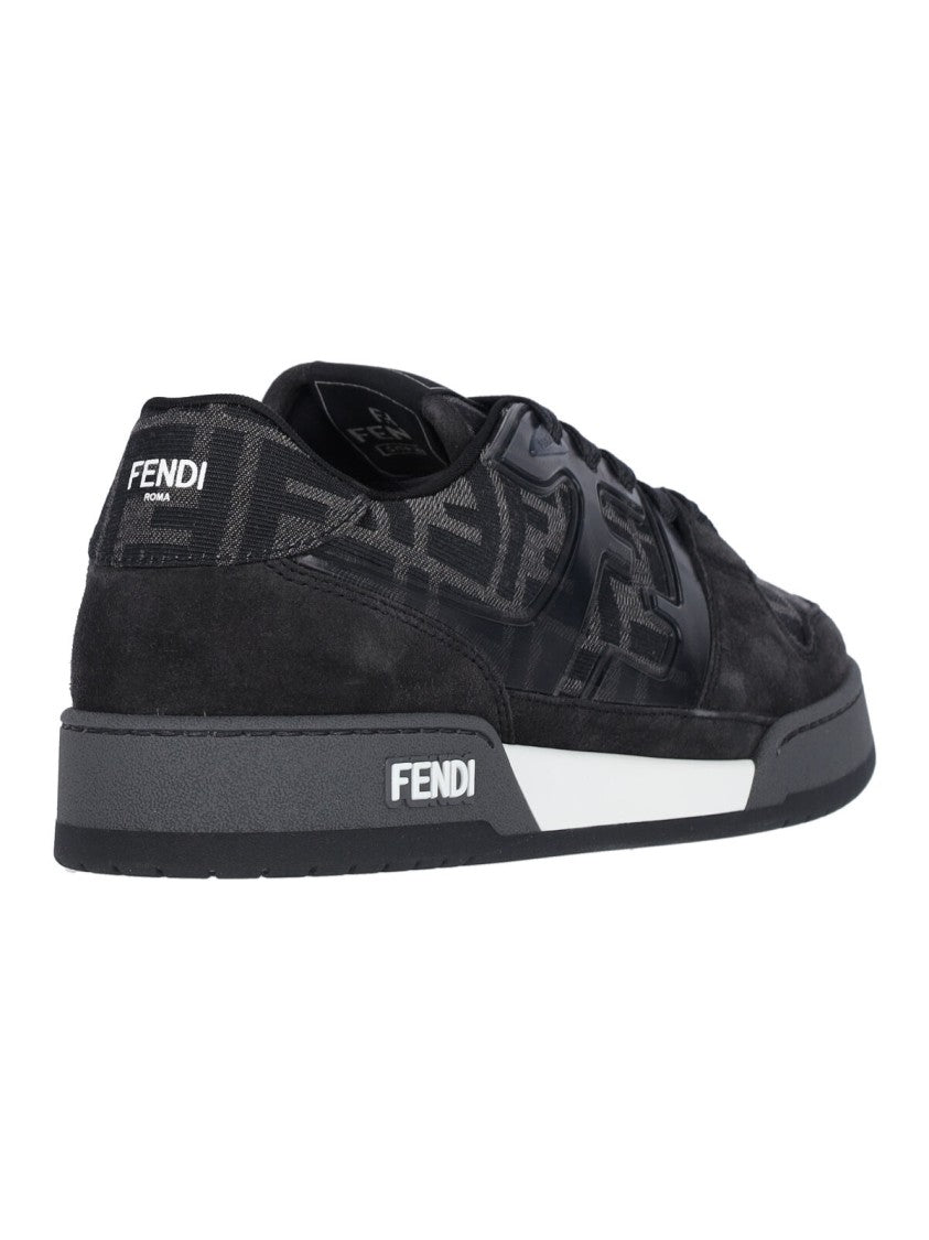 Fendi Low-Top "Match" Sneakers – Black