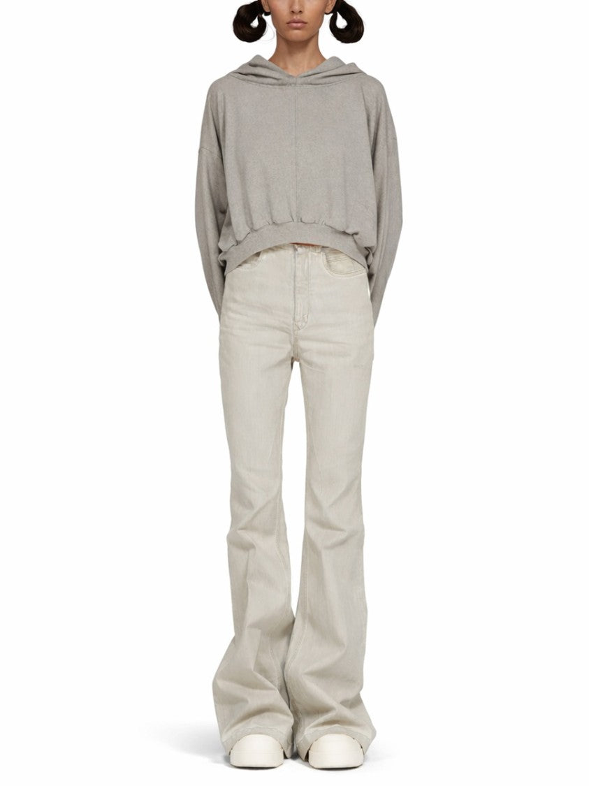 Drkshdw By Rick Owens Bolan High-Waisted Cotton Bootcut Jeans