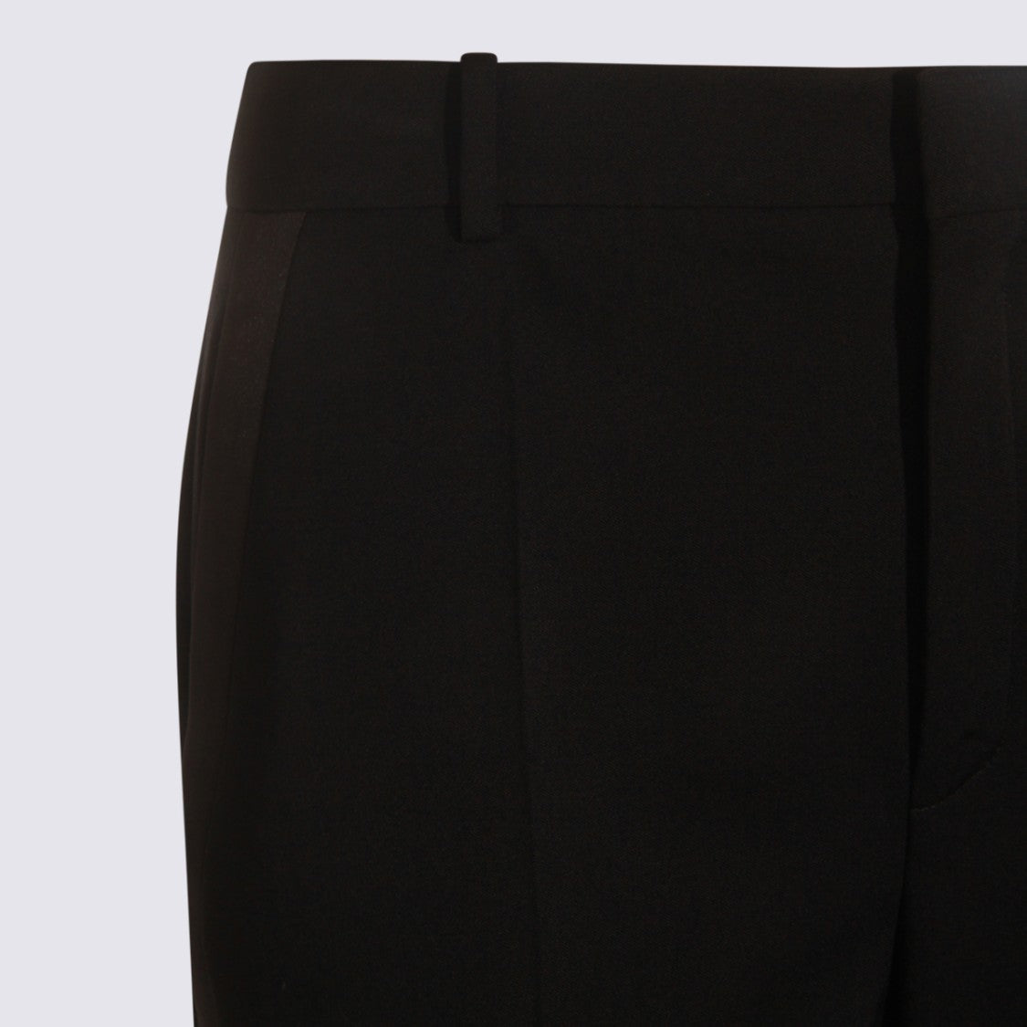 Saint Laurent Tailored Black Trousers With Straight Leg Silhouette