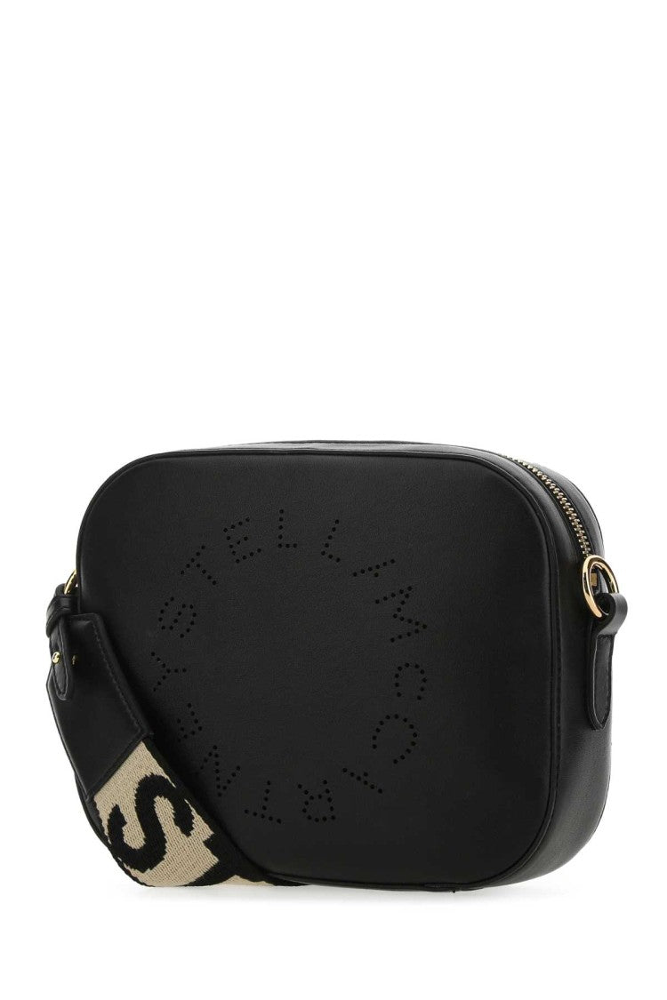 Stella Mccartney Black Alter Mat Mini Logo Crossbody Bag