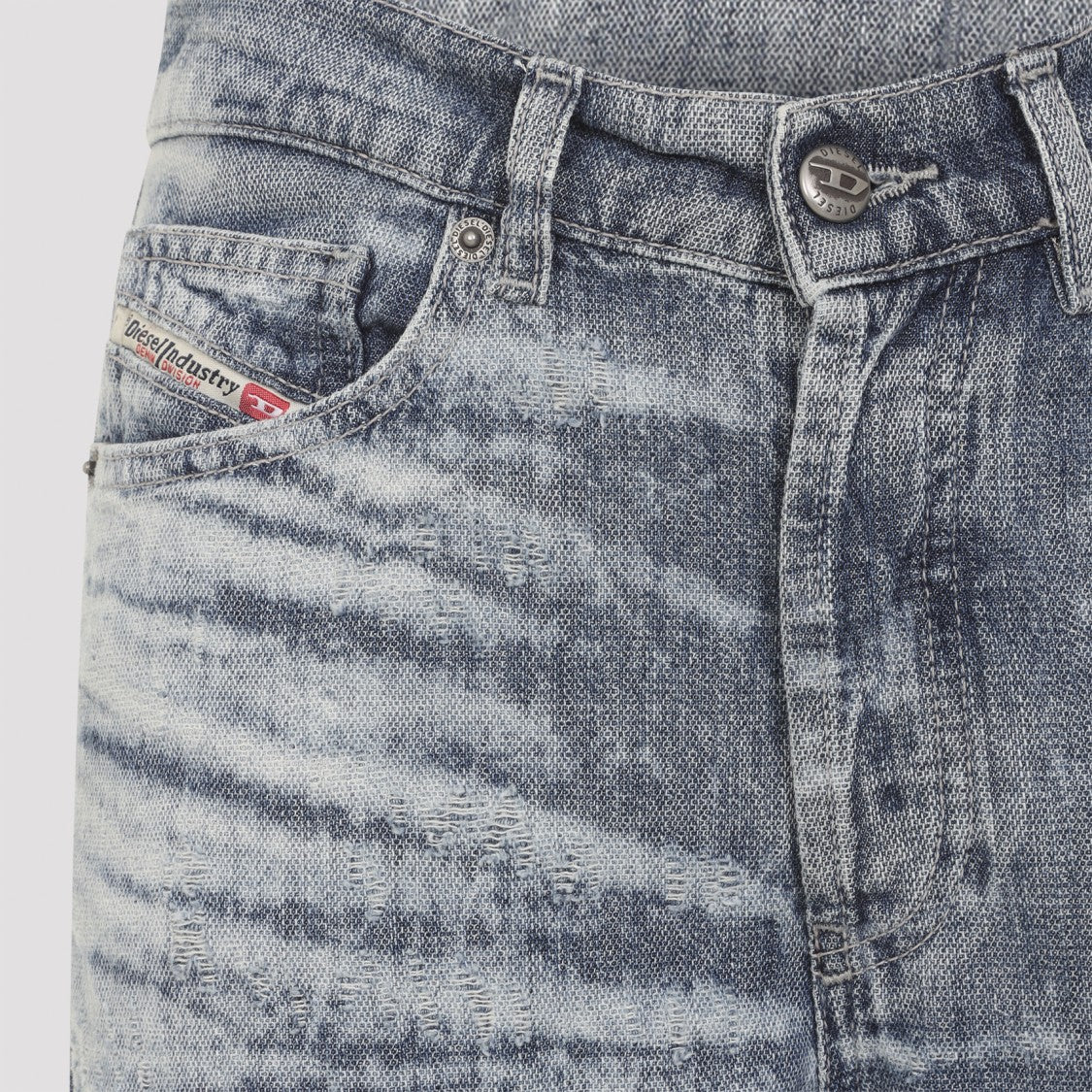 Diesel 1971 D-Sent Blue Cotton Jeans