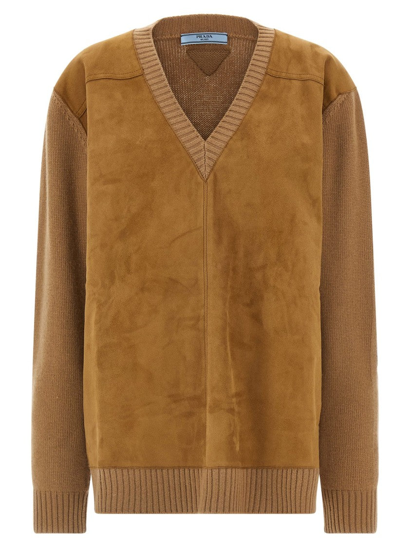 Prada Virgin Wool And Cashmere Sweater