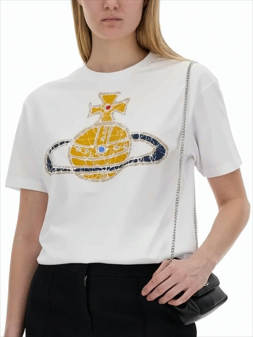 Vivienne Westwood Graphic Print Short-Sleeved T-Shirt With Orb Design