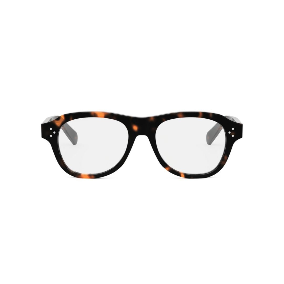 Celine Cl50159i Rectangular Tortoiseshell Eyeglasses