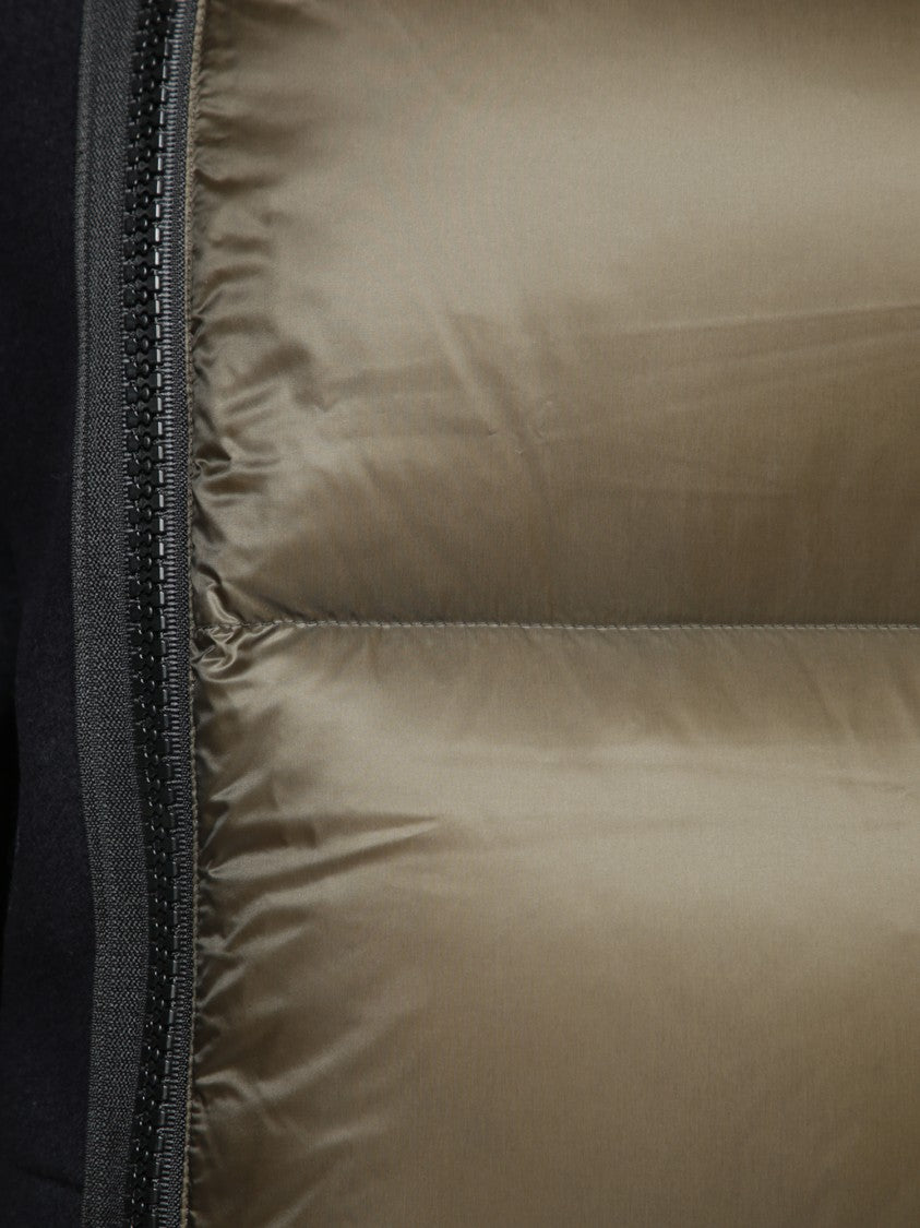 Sacai Padded Nylon Jacket With Zip And Silhouette