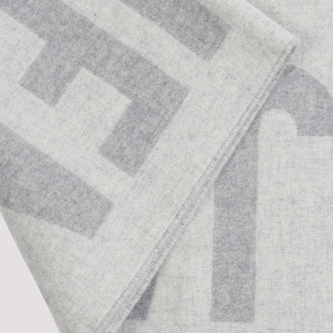 Jacquemus Grey Wool Logoed L'écharpe