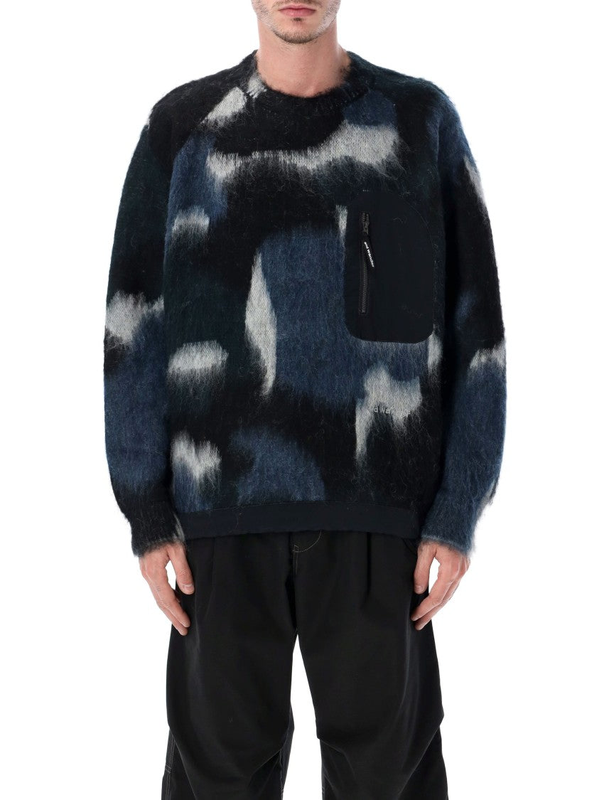 And Wander Multi-Color Shaggy Knit Sweater