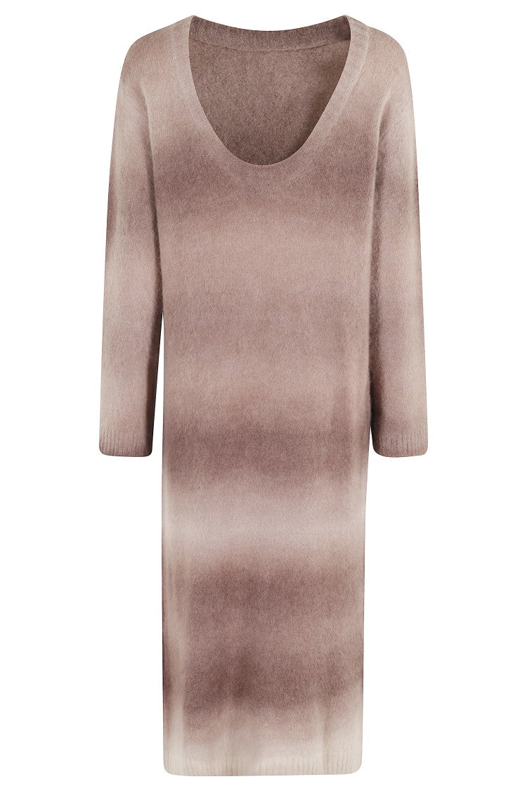 Alysi Soft Alpaca Low-Neck Dress