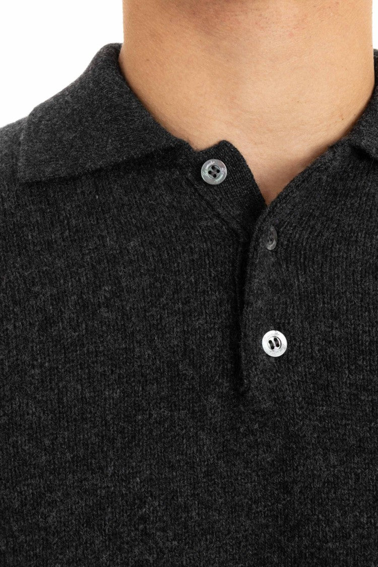 Drumohr Angora Wool Knit Polo