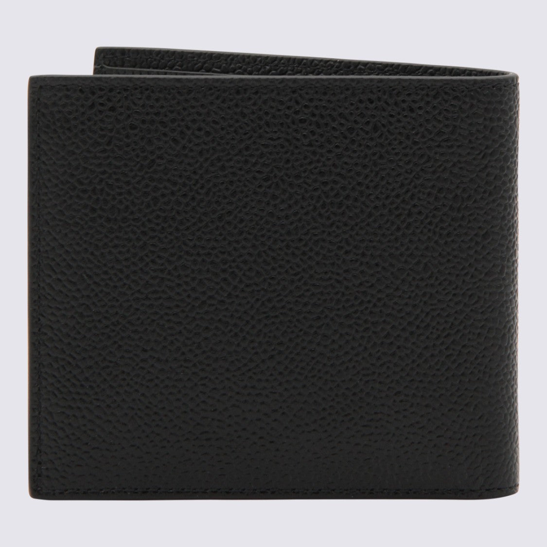 Thom Browne Textured Leather Bifold Wallet With Clean Lines
